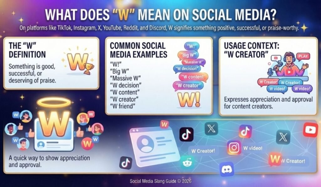 W Mean on Social Media