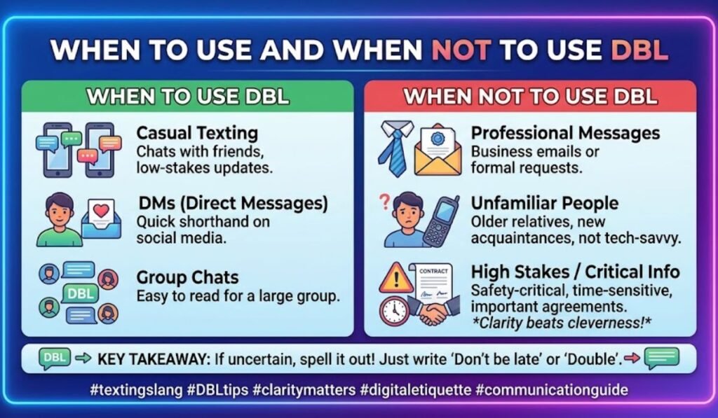 When to Use and When Not to Use DBL