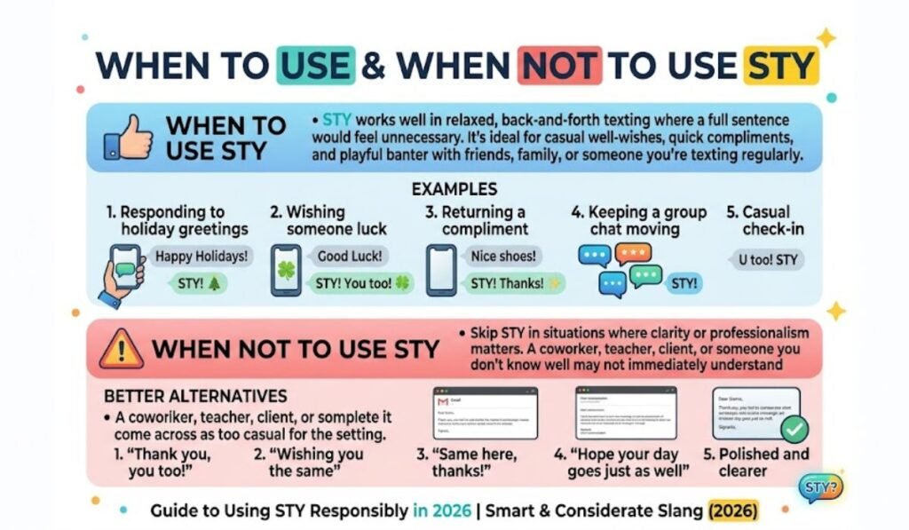 When to Use and When Not to Use STY