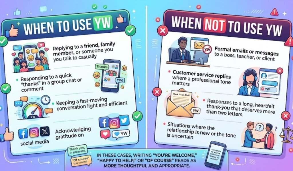 When to Use and When Not to Use YW
