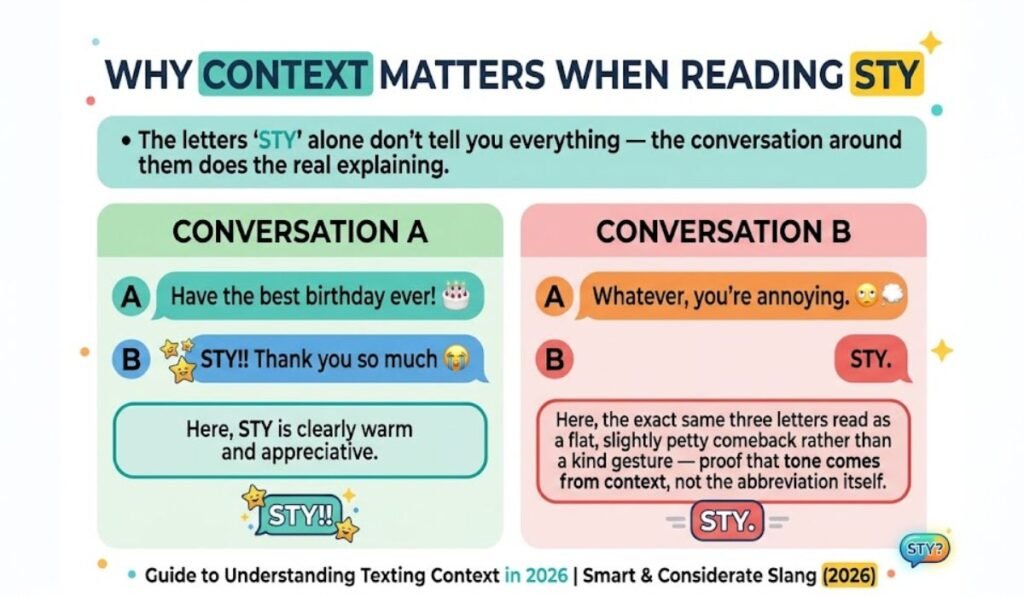 Why Context Matters When Reading STY