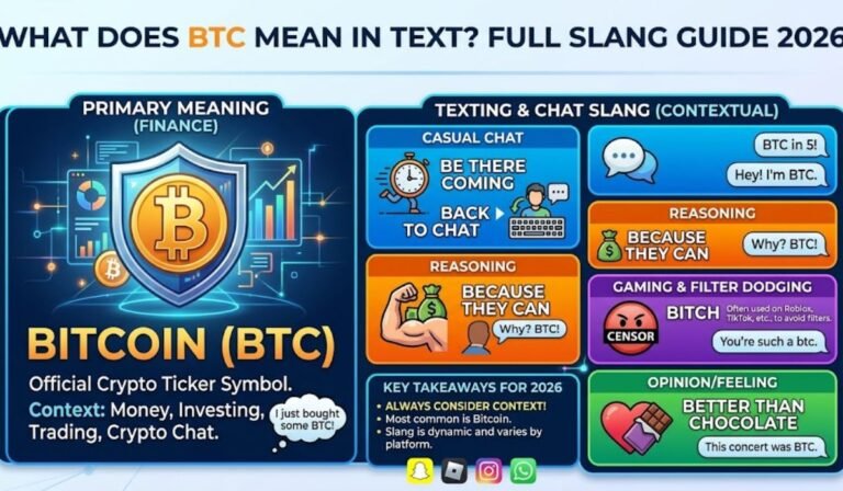 BTC Mean in Text