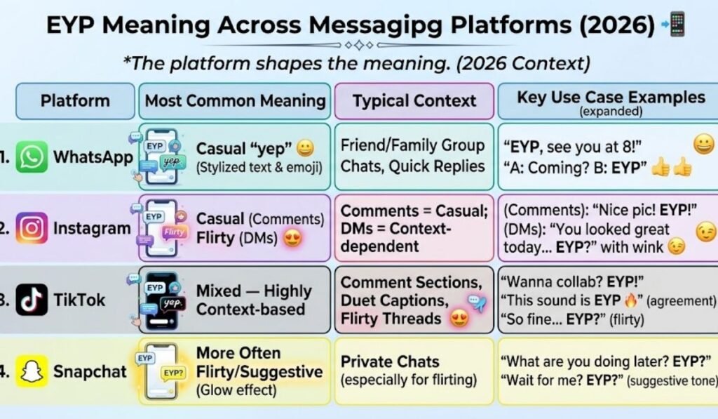 EYP Meaning Across WhatsApp, Instagram, TikTok & Snapchat