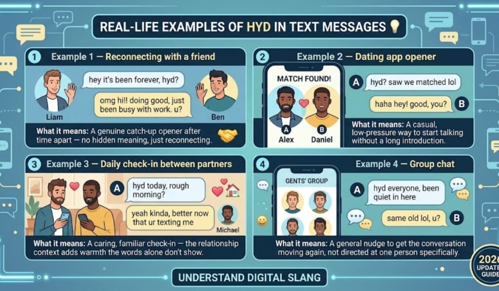 Examples of HYD in Text Messages