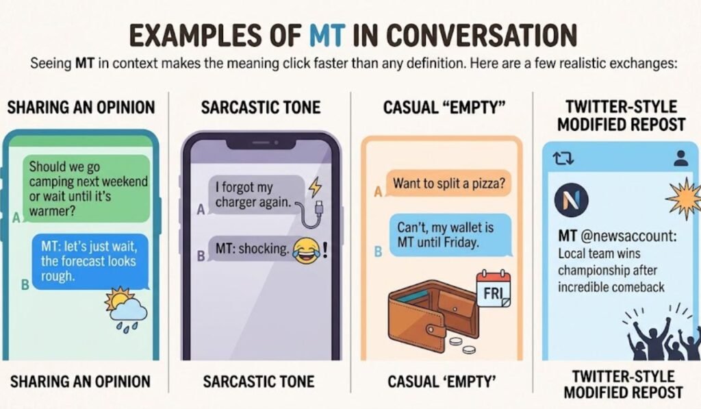 Examples of MT in Conversation
