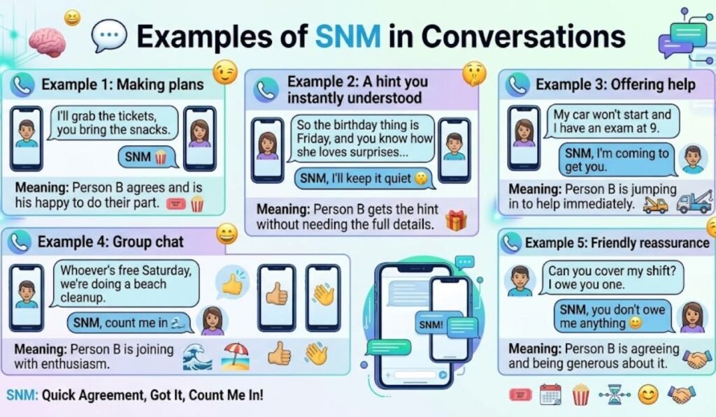 Examples of SNM in Conversations
