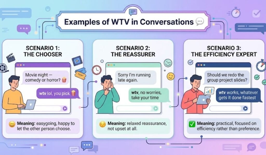 Examples of WTV in Conversations