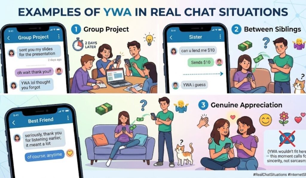 Examples of YWA in Real Chat Situations