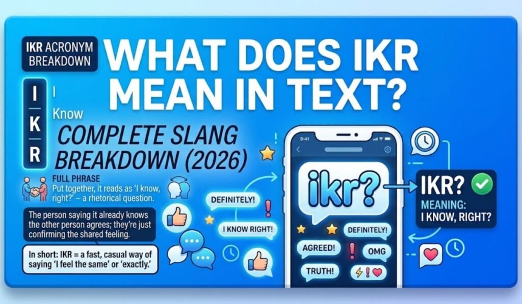 Full Form, Stands For & Short Meaning of IKR