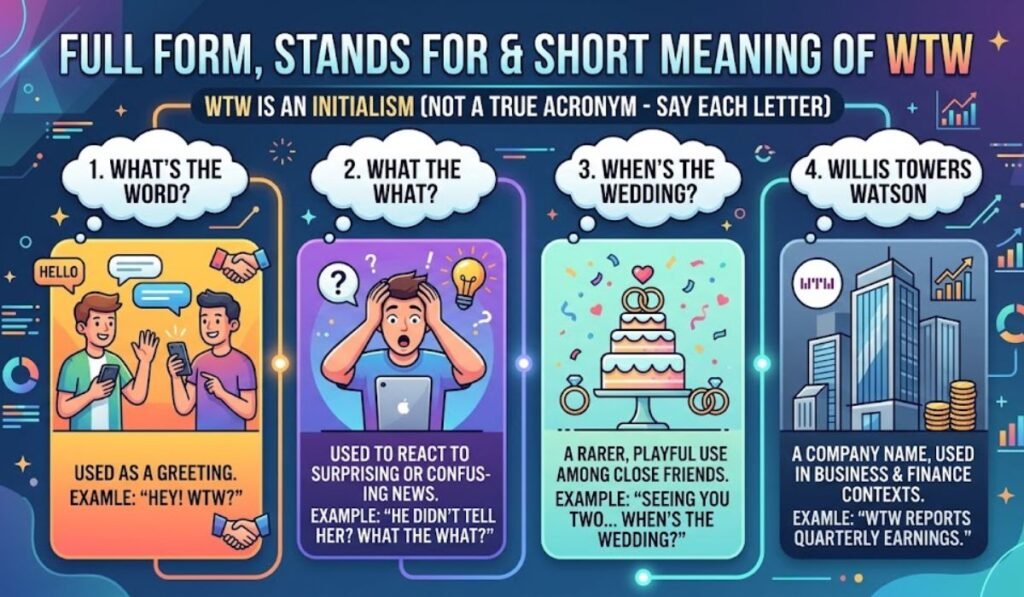 Full Form, Stands For & Short Meaning of WTW