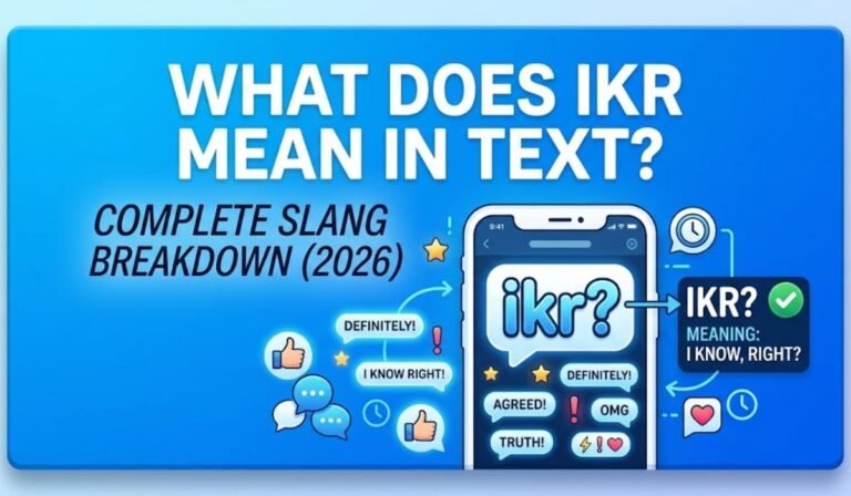 IKR Mean in Text