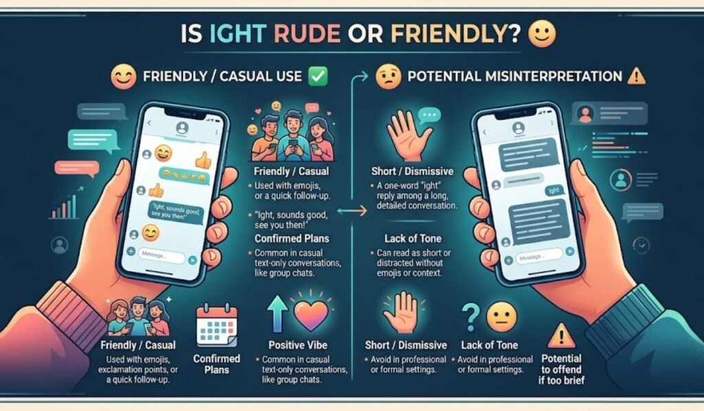 Is Ight Rude or Friendly