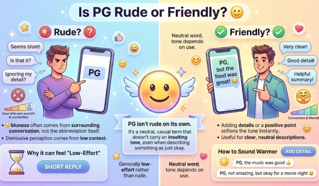 Is PG Rude or Friendly