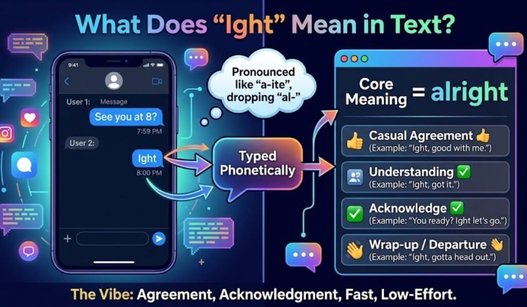 What Does Ight Mean in Text