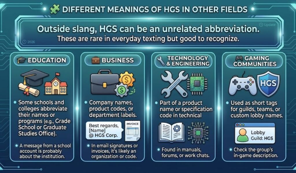 Different Meanings of HGS in Other Fields