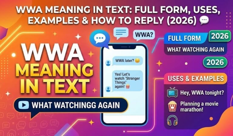 WWA Meaning in Text